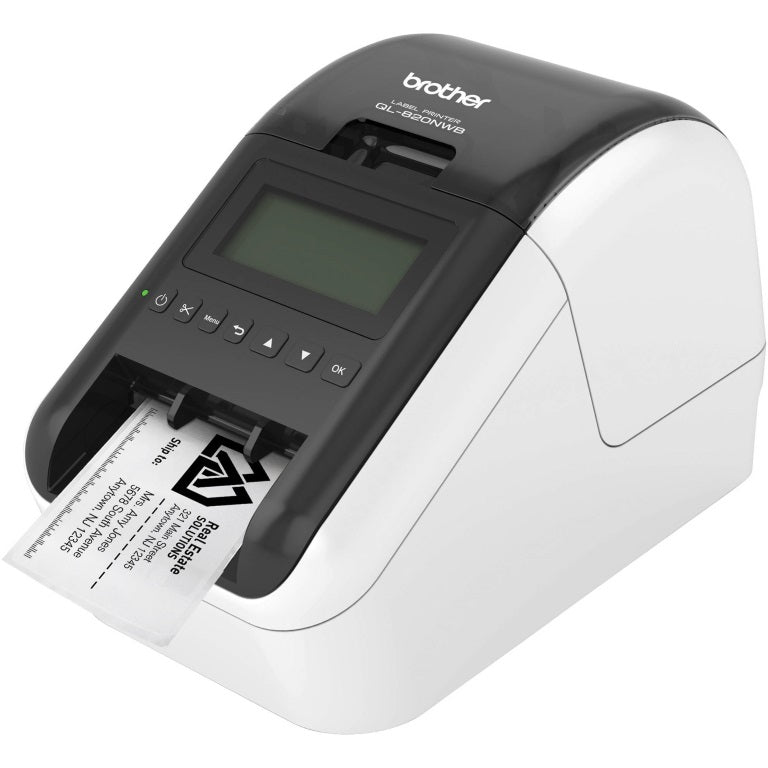 Brother QL-820NWB *EXCLUSIVE* WIRELESS (WiFi & BT) /NETWORKABLE HIGH SPEED LABEL PRINTER / UP TO 62MM  WITH BLACK/RED PRINTING (*DK-22251 required)