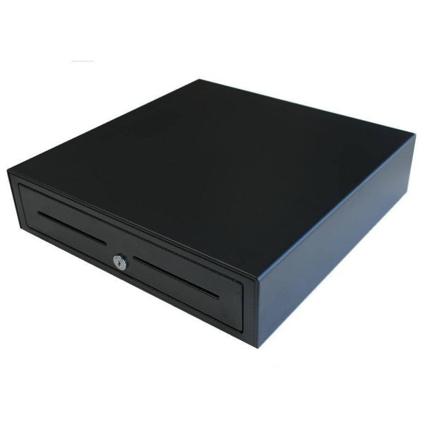 Vpos EC-410 Cash Drawer/Black/ 5 Note & 8 Coin Cups/410 mm (w) x 415 mm (d) x 110 mm (h) 24V - POS