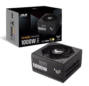 ASUS TUF-GAMING-1000G 1000W  80 Plus Gold Fully Modular PSU, Japanese Capacitors.135mm Fan, Dual Ball Fan Bearings, 10YW