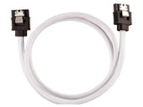 Corsair Premium Sleeved SATA 6Gbps 60cm Cable — White