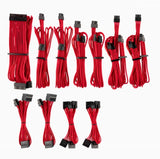 For Corsair PSU - Red Premium Individually Sleeved DC Cable Pro Kit, Type 4 (Generation 4)