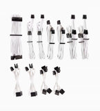 For Corsair PSU - WHITE Premium Individually Sleeved DC Cable Pro Kit, Type 4 (Generation 4)