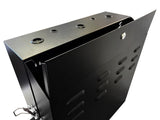 LDR Assembled 5U Flush Wall Mount Vertical Cabinet (570mm x 250mm) - Black Metal Construction