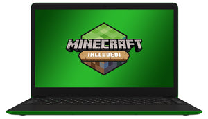 Leader Companion 403 Green - Minecraft Edition - 14" HD, Intel N4020, 4GB RAM, 128GB eMMC, Wi-Fi AC, Windows 11 Professional, 1 Year Warranty