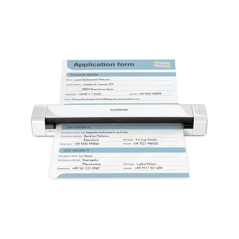 Brother DS-640 MOBILE DOCUMENT SCANNER 15 ppm Mono & Colour (300dpi) USB Bus Power