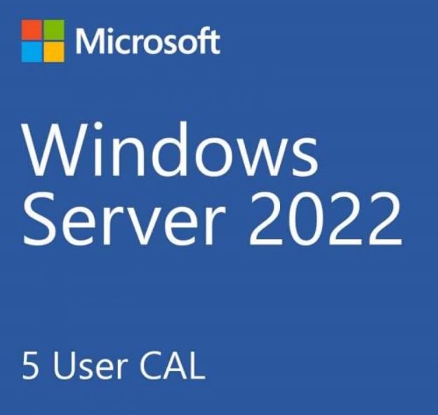 Microsoft Server Standard New 2022 * - 5 Users CAL Pack OEM, Use with SMS-WINSVR22 Product Key in pack R18-06466