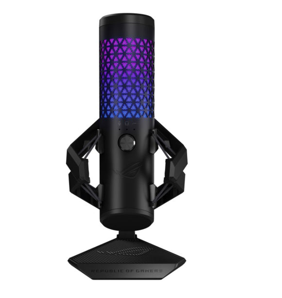ASUS C501 ROG CARNYX Gaming Microphone,Studio-grade 25 mm condenser capsule, 192 kHz / 24-bit sampling rate, High-pass filter, ASUS Aura Sync RGB ligh