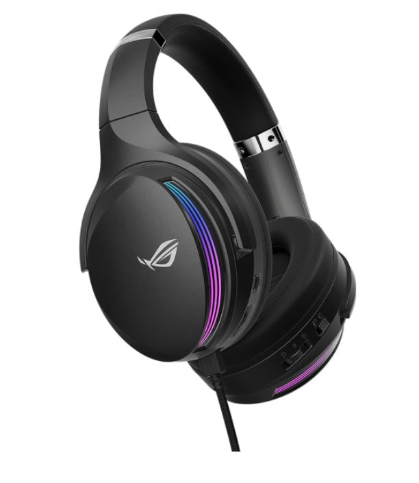 ASUS ROG Fusion II 500 RGB Gaming Headset High Res ESS 9280 Quad DAC, Deep Bass, Virtual 7.1 Surround Sound, AI Beamforming Mic, AI Noise Cancel