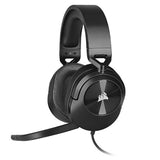 Corsair HS55 Carbon Stereo Gaming Headset, PS5 3D Audio, PS5, Switch, Discord Certified, Ultra Comfort Foam, 3.5mm Wired (LS)