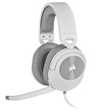 Corsair HS55 White 7.1 SURROUND Gaming Headset, PS5, Switch. ICUE, Discord Certified, Ultra Comfort Foam, 3.5mm Wired  (LS)