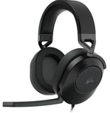 Corsair HS65 Carbon 7.1 Dolby Atoms Surround Wired Headset. All Day Comfort, Lightweight, Sonarworks SoundID 3.5mm, USB PC, Mac, Headphone (LS)