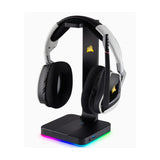 Corsair Gaming ST100 RGB - Headset Stand with 7.1 Surround Sound. Built in 3.5mm analog input. Dual USB 3.1 ports. Headphone (LS)