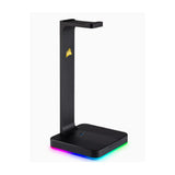 Corsair Gaming ST100 RGB - Headset Stand with 7.1 Surround Sound. Built in 3.5mm analog input. Dual USB 3.1 ports. Headphone (LS)