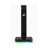 Corsair Gaming ST100 RGB - Headset Stand with 7.1 Surround Sound. Built in 3.5mm analog input. Dual USB 3.1 ports. Headphone (LS)