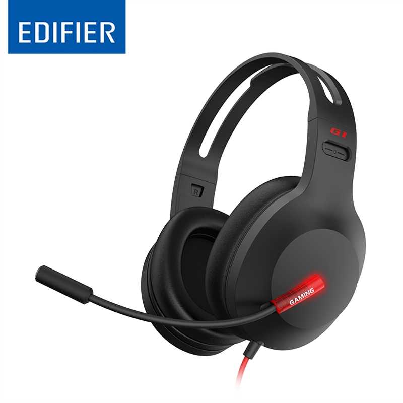 (LS) Edifier G1 USB Professional Headset Headphones with Microphone -  Noise Cancelling Microphone, LED lights- Ideal for PUBG, PS4, PC Replace by G20