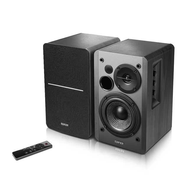 Edifier R1280DBS - 2.0 Lifestyle Bookshelf Bluetooth Studio Speakers - Optical/Coaxial, Bluetooth, Line In1, Line2, R/L: 21W+21W Black