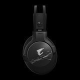 Gigabyte AORUS H1 Gaming Headset, Virtual 7.1 Channel, 50mm Drivers, RGB, In-Line Audio Controls, ENC Microphone,