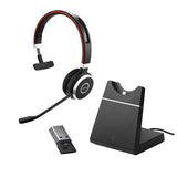 Jabra  Evolve 65 SE Link380a UC Mono Stand USB-A Headset, 30-m Wireless Range, 14-Hour Battery Life, Passive Noise Cancellation, BusyLight