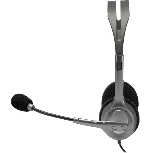 Logitech H110 Stereo Headset Over-the-head Headphones 3.5mm Versatile Adjustable Microphone for PC Mac