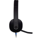 Logitech H540 USB Headset Laser-tuned drivers, 2Yr Plug and play Listen to details Crystal-clear voice Headphone Take control of the sound, Headp