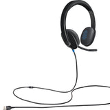 Logitech H540 USB Headset Laser-tuned drivers, 2Yr Plug and play Listen to details Crystal-clear voice Headphone Take control of the sound, Headp