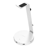 (LS) mbeat®  "ZACK" Aluminium Headphone Stand with 3.0 Hub and Audio - 4xUSB 3.0,1x 3.5mm Audio Jack & Mic/Data Transfer 5Ghps (LS> MB-STD-S3BLK)