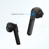 mbeat® E1 True Wireless Earbuds/Earphones - Up to 4hr Play time, 14hr Charge Case, Easy Pair