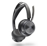 Plantronics/Poly Voyager Focus 2 UC Headset, Teams, USB A, No stand, Active Noise Canceling, Acoustic Fence, Stereo Sound, Dynamic Mute Alert