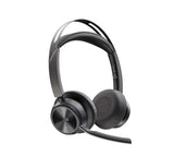 Plantronics/Poly Voyager Focus 2 UC Headset, Teams, USB A, No stand, Active Noise Canceling, Acoustic Fence, Stereo Sound, Dynamic Mute Alert