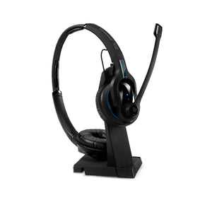 EPOS | Sennheiser IMPACT MB Pro2 UC ML Bluetooth 4.0 Headset with Desk USB Stand, Binaural, Noise Cancelling Mic, Upto 15 Hours Talk, LAST STOCK