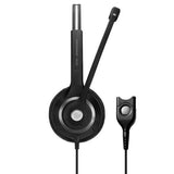 EPOS | Sennheiser SC 260 Wide Band Binaural headset with Noise Cancelling mic - high impedance for standard phones, Easy Disconnect