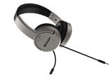 Verbatim Multimedia Headset with Active Noise Cancelling + Noise Cancelling Boom Mic -Graphite