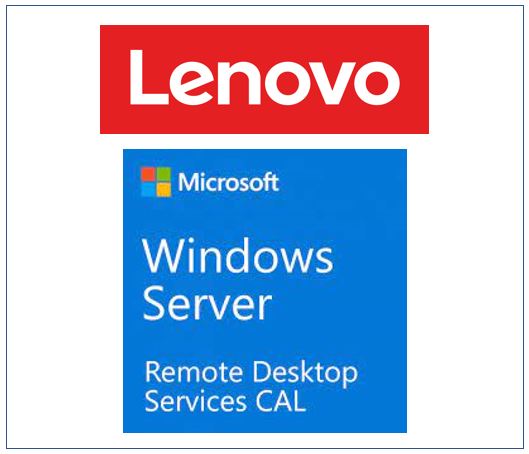 LENOVO  Windows Server 2019 Remote Desktop Services Client Access License (1 User) ST50 / ST250 / SR250 / ST550 / SR530 / SR550 / SR650 / SR630