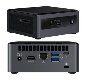 Intel NUC i7-10710U 4.7GHz 2xDDR4 M.2 & 2.5" SSD 3xDisplays HDMI USB-C DP GbE LAN WiFi BT VESA Thunderbolt 3 no AC Cord