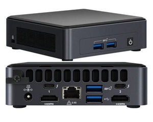 Intel NUC i5-1135G7 Pro 4.20 GHz 2xDDR4 SODIMM M.2 SSD 4xDisplays Iris Xe 2xHDMI 2xDP via USB-C 2xThuderbolt WiFi6 4xUSB GbE LAN no AC Cord