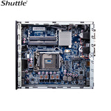 Shuttle DH610 Slim Mini PC 1L Barebone-Intel 12th/13th Gen , 2xDDR4, 2.5" HDD/SSD bay, 2xLAN (1G & 2.5G), 2xRS232(RS422/485), HDMI, 2xDP, 120W, Vesa M