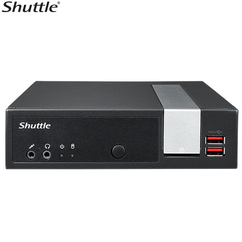 Shuttle DL20N Slim Mini PC 1L Barebone - Celeron N4505, Fan-less, HDMI, DP, VGA, 2xRS232 (RS422/485), LAN, 2xDDR4, 2.5