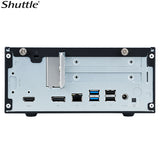 Shuttle XH510G2 Slim Mini PC 5L Barebone - Intel 11/10th Gen, PCIe x16, PCIe x1, LAN, HDMI, DP, 2x DDR4, 2.5" HDD/SSD bay, 2xM.2 2280, 180W (LS)