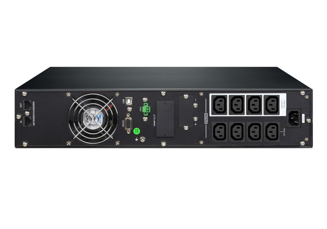 Aten 1000VA/1000W Professional Online UPS with USB/DB9 connection, 8 IEC C13 outlets, EPO and RJ port surge protection (Inc 2yrs back to base wty)