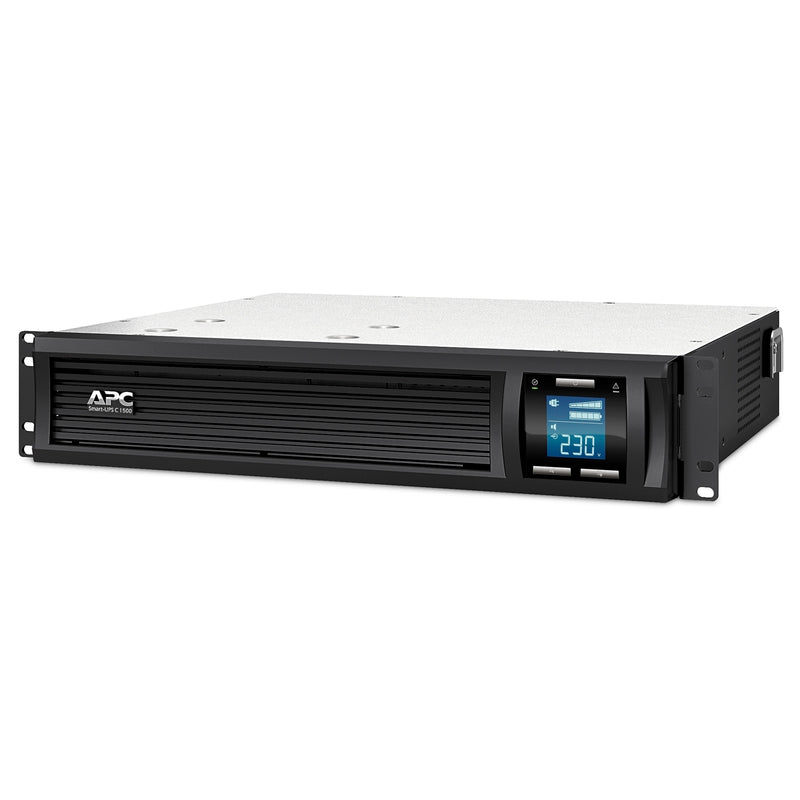 APC Smart-UPS C 1000VA/600W Line Interactive UPS, 2U RM, 230V/10A Input, 4x IEC C13 Outlets, Lead Acid Battery, Graphic LCD