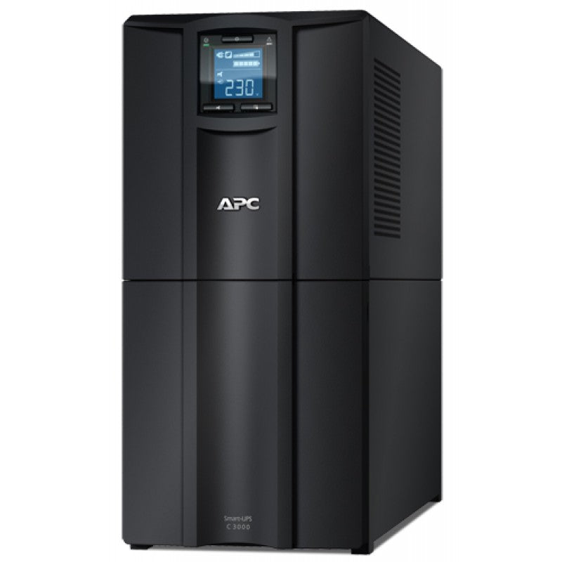 APC Smart-UPS C, Line Interactive, 3kVA, Tower, 230V, 8x IEC C13+1x IEC C19 outlets, AVR, Graphic LCD