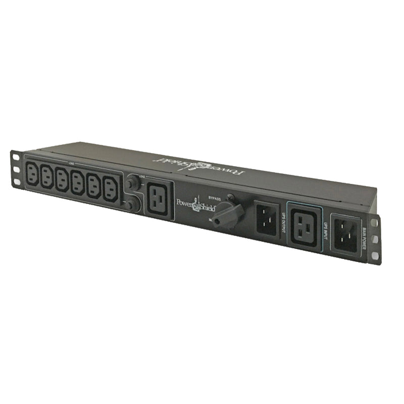 PowerShield Rack Mount Bypass Switch Plus Hot Swap PDU for 3kVA, 1U, 15Amp Input