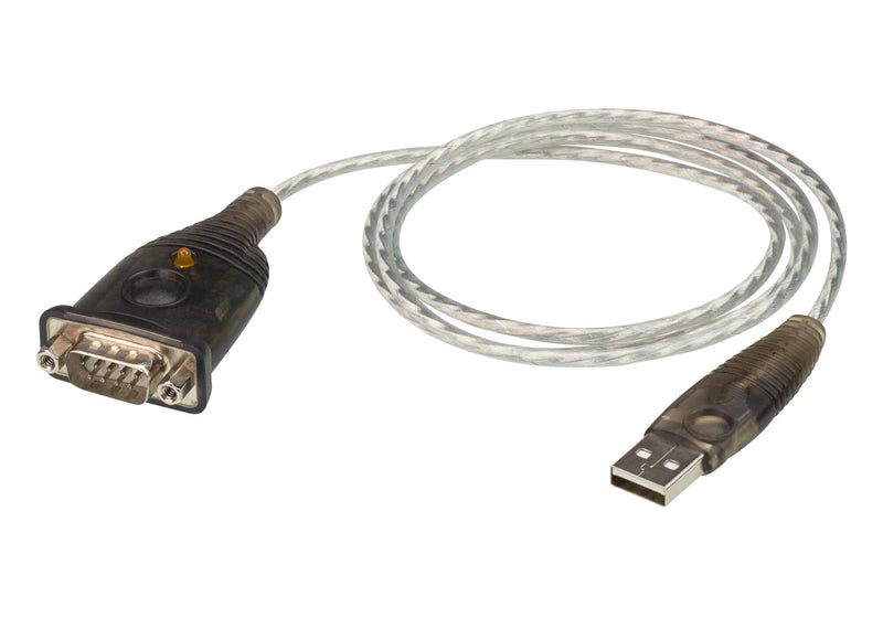 Aten USB to RS232 converter with 1m cable，921.6 Kbps Transfer Rate, Compatible with Windows, Mac, Linux