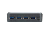 Aten Peripheral Switch 2x4 USB 3.1 Gen1, 2x PC, 4x USB 3.1 Gen1 Ports, Remote Port Selector, Plug and Play