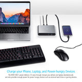 Aten Sharing Switch 2x2 USB-C, 2x Devices, 2x USB 3.2 Gen2 Ports, Power Passthrough, Remote Port Selector, Plug and Play