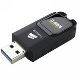 Corsair Flash Voyager Slider X1 32GB USB 3.0 Flash Drive - Capless Design Read 130MBs Plug and Play