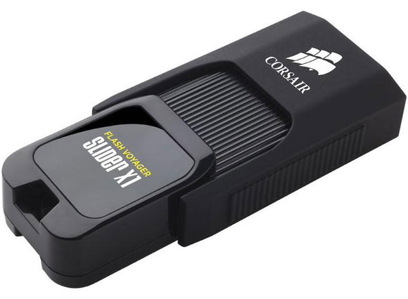 Corsair Flash Voyager Slider X1 32GB USB 3.0 Flash Drive - Capless Design Read 130MBs Plug and Play