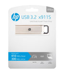 (LS) HP HPFD911S-512 - USB 3.2 Type A - 410MB/s (read), 300MB/s (write) (LS>HPFD911S-256)