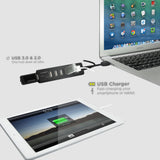 mbeat® 7-Port USB 3.0 & USB 2.0 Hub with 2.1A Smart Charging Function - Lightning Speed USB 3.0 Data Transfer Technology