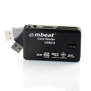 mbeat® USB 2.0 All In One Card Reader - Supports SD/SDHC/CF/MS/XD/MicroSD /MicroSD HC / SONY M2 without adaptor.